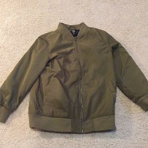 Men’s olive brown flight jacket
